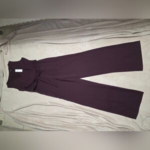 Elegant Ann Taylor Burgundy Jumpsuit